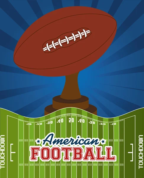 American Football gioco di sport — Vettoriale Stock