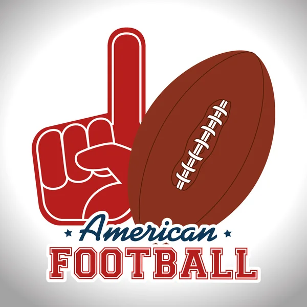 American Football gioco di sport — Vettoriale Stock