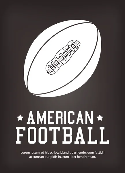 American Football Sport Spiel — Stockvektor