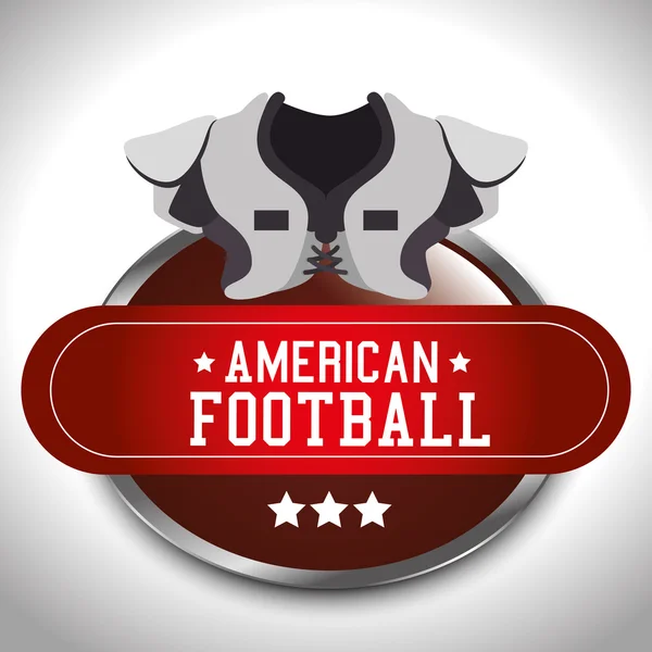 American Football gioco di sport — Vettoriale Stock