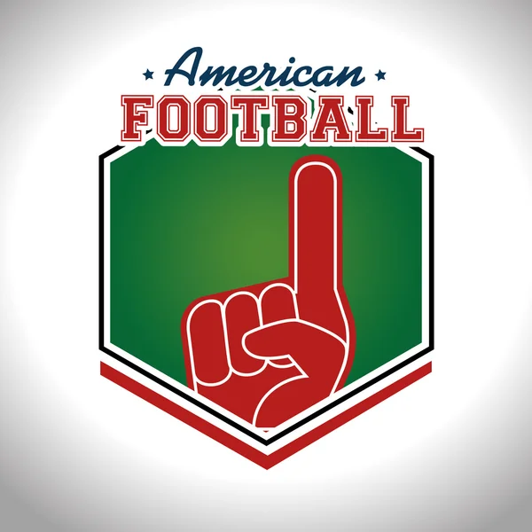 Football américain jeu de sport — Image vectorielle