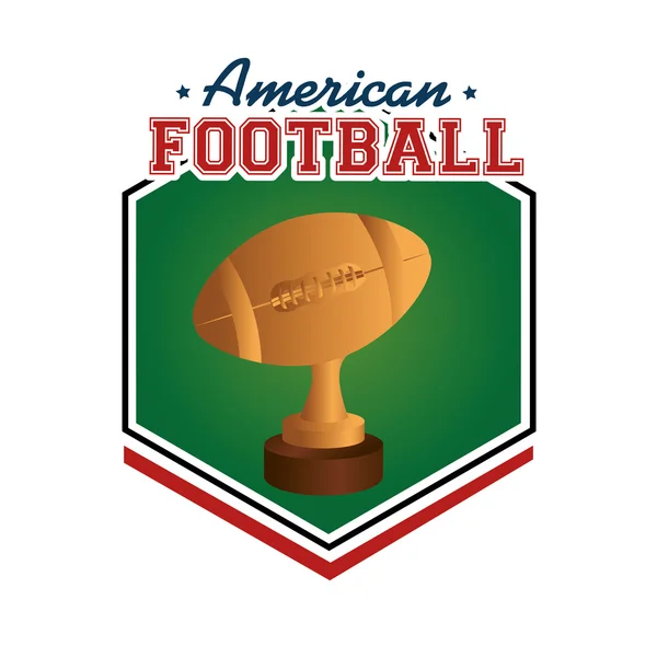 Amerikan futbolu spor oyunu — Stok Vektör