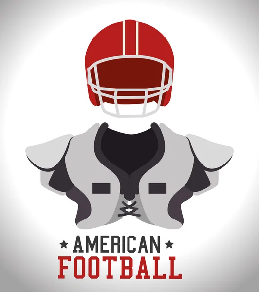 American Football gioco di sport — Vettoriale Stock