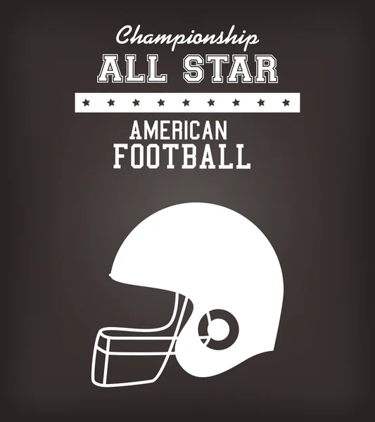 American Football Sport Spiel — Stockvektor