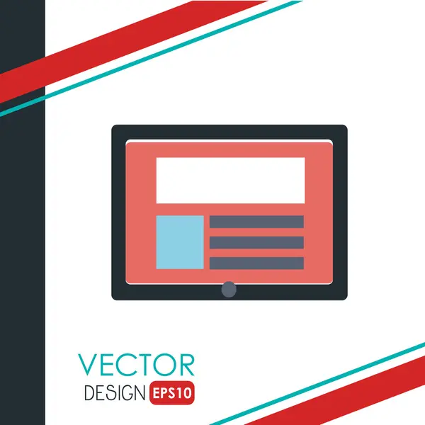 Diseño de icono de tecnología — Vector de stock