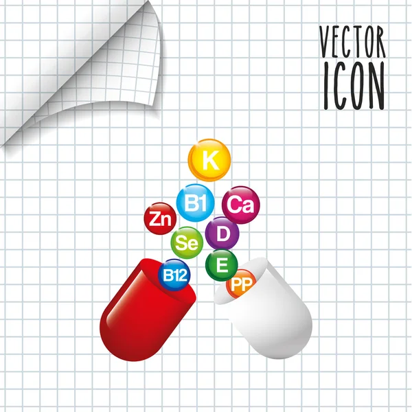 Progettazione di icone mediche — Vettoriale Stock