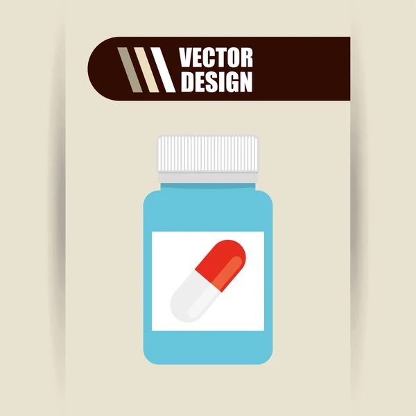 Medicinsk ikon design — Stock vektor