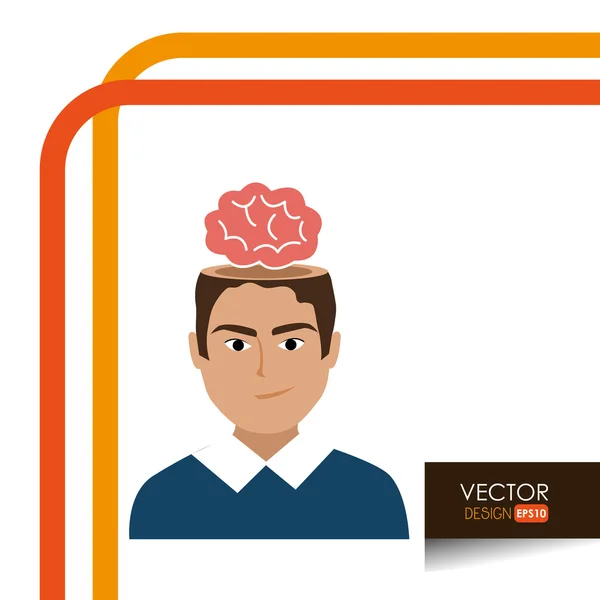 Brain storm ontwerp — Stockvector