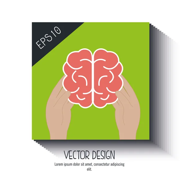 Brain storm design — Stock Vector