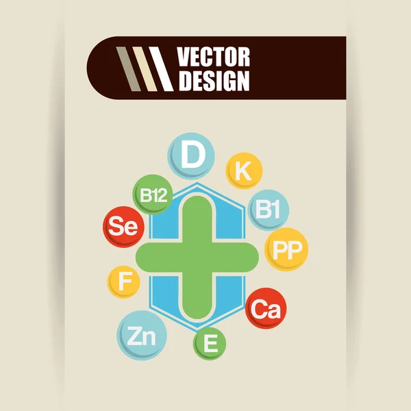 Diseño del icono médico — Vector de stock