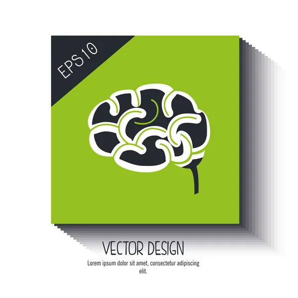Brain storm design — Stock Vector