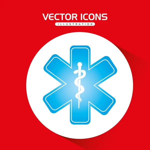 Diseño del icono médico — Vector de stock