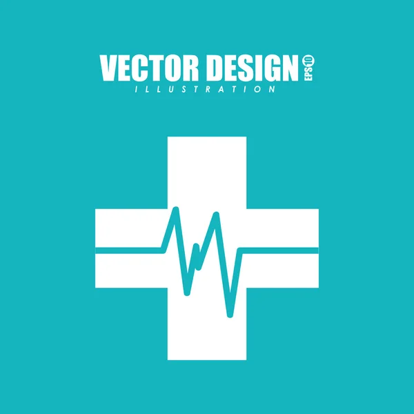 Icône médicale design — Image vectorielle