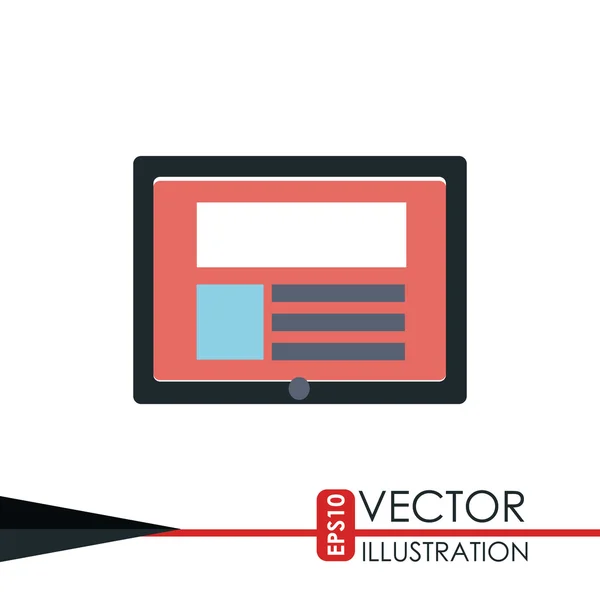 Pictogram technologieontwerp — Stockvector