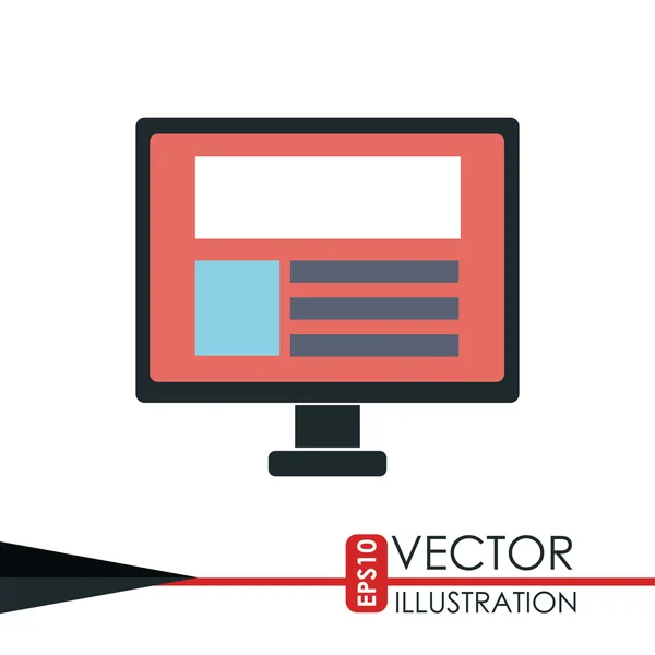 Technológiai ikon tervezés — Stock Vector