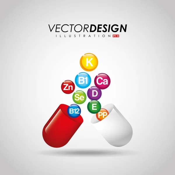 Lékařské ikonu design — Stockový vektor