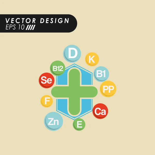 Diseño del icono médico — Vector de stock