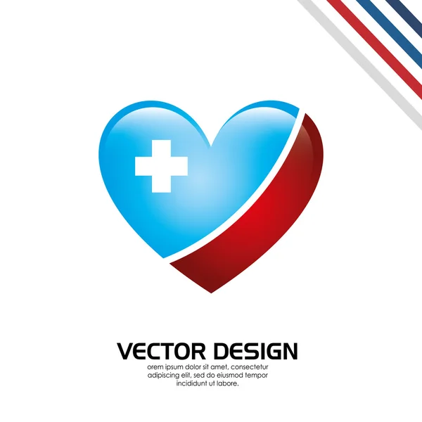 Icône médicale design — Image vectorielle