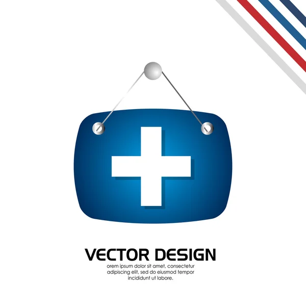 Icône médicale design — Image vectorielle