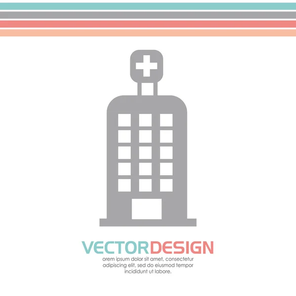 Diseño del icono médico — Vector de stock