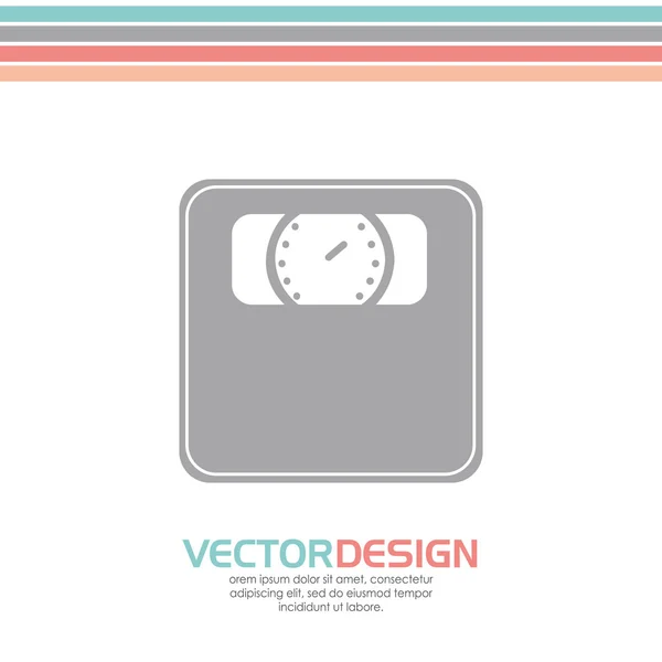 Дизайн икон Scale — стоковый вектор