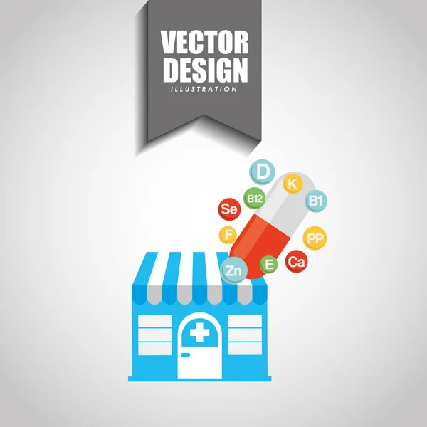 Design de ícone médico — Vetor de Stock