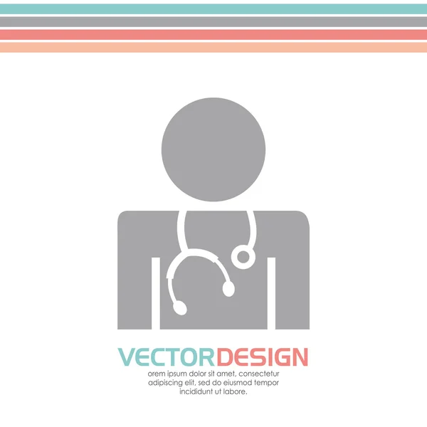 Icône médicale design — Image vectorielle