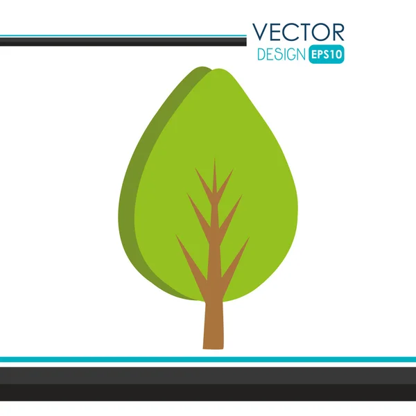 Naturaleza icono diseño , — Vector de stock