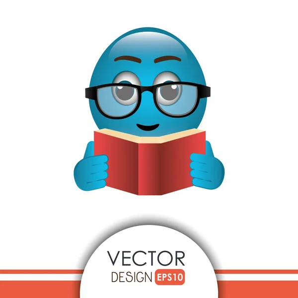 Funny emoticon design — Stock Vector
