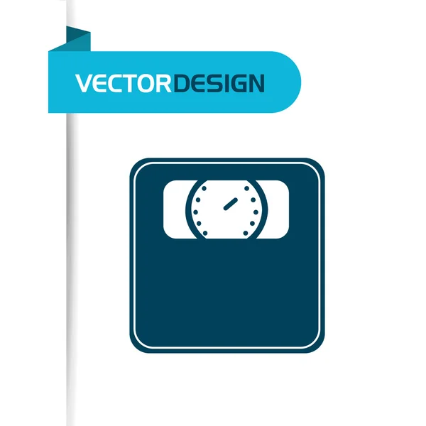 Diseño de iconos de escala — Archivo Imágenes Vectoriales