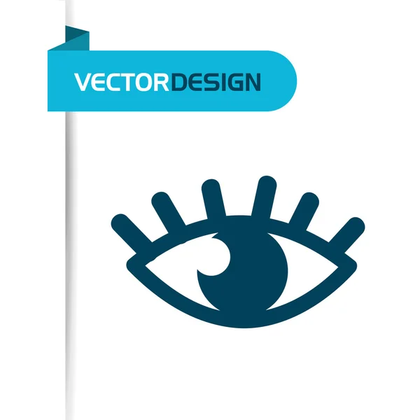 Diseño del icono del ojo — Vector de stock