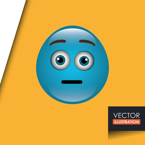 Divertente emoticon design — Vettoriale Stock