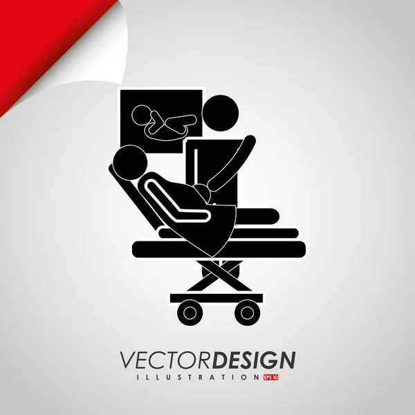 Orvosi ikon tervezés — Stock Vector
