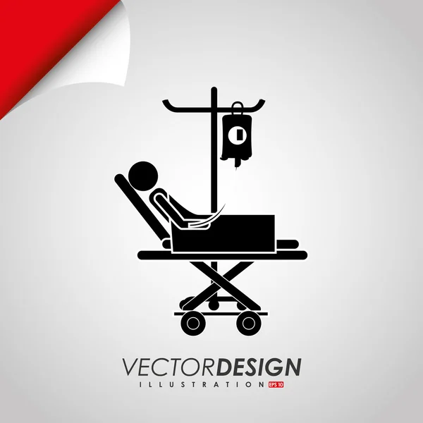 Icône médicale design — Image vectorielle