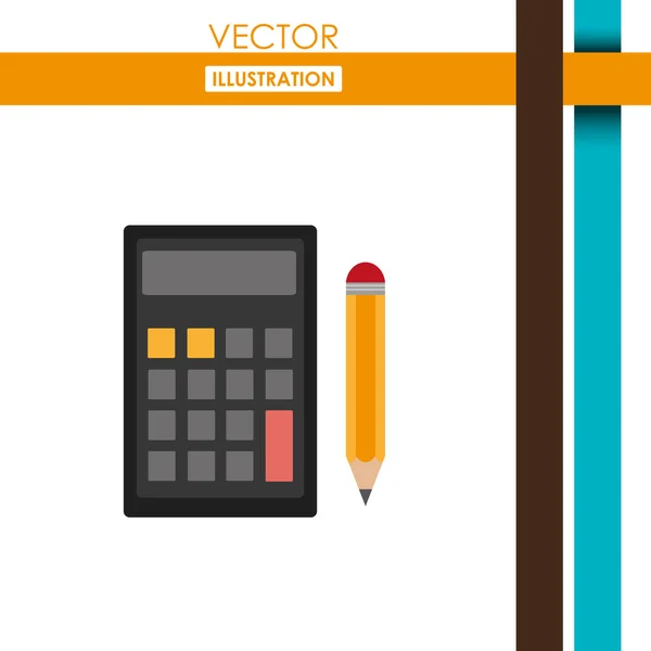 Kalkulator ikona designu — Wektor stockowy