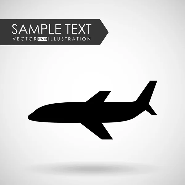 Airplane icon design — Stock Vector