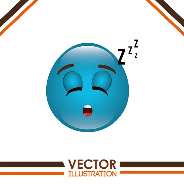 Funny emotikonu design — Stockový vektor