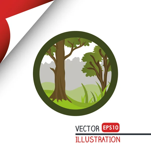 Design de ícone de natureza , — Vetor de Stock