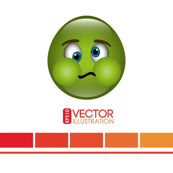 Design emoticon engraçado —  Vetores de Stock