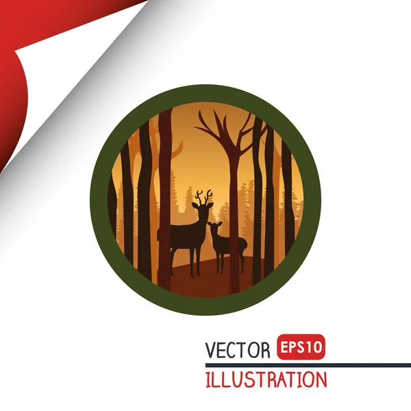 Design icona della natura , — Vettoriale Stock