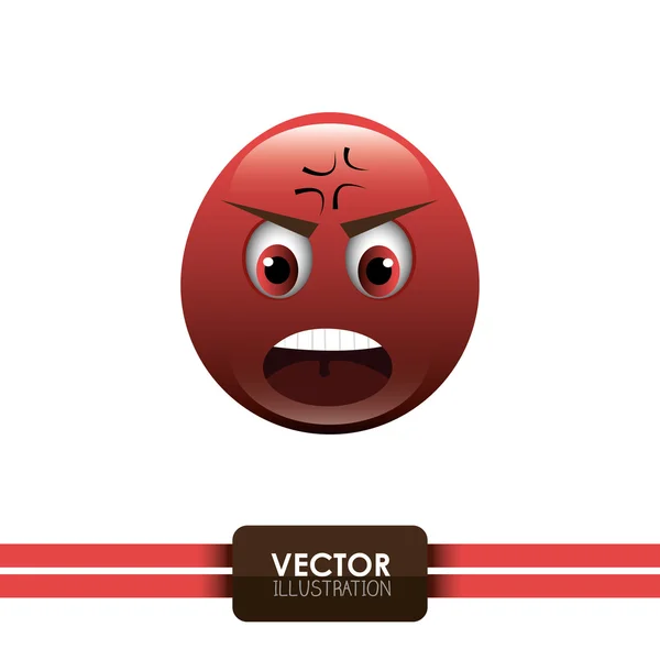 Funny emotikonu design — Stockový vektor