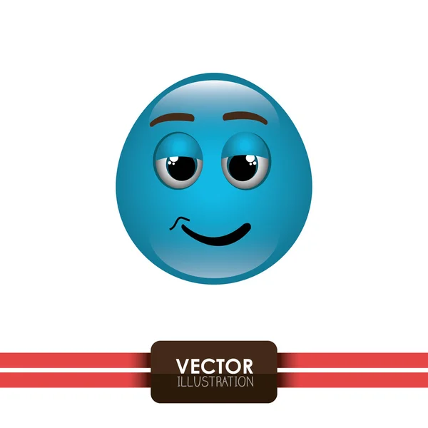 Roliga emoticon design — Stock vektor