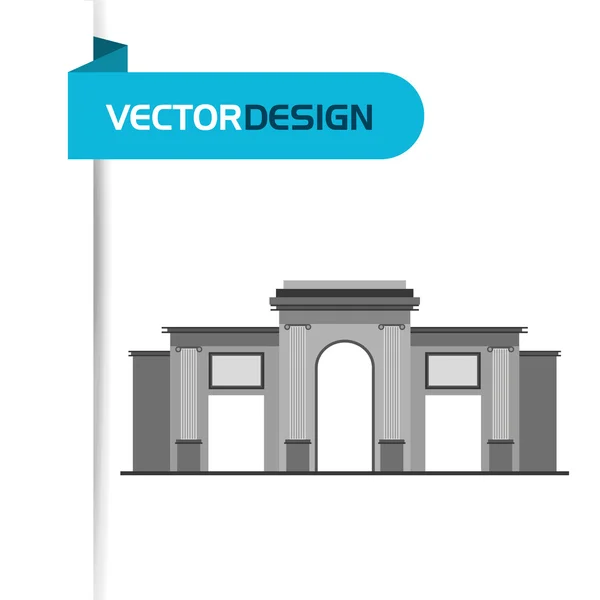 Europeiska monumentet design — Stock vektor