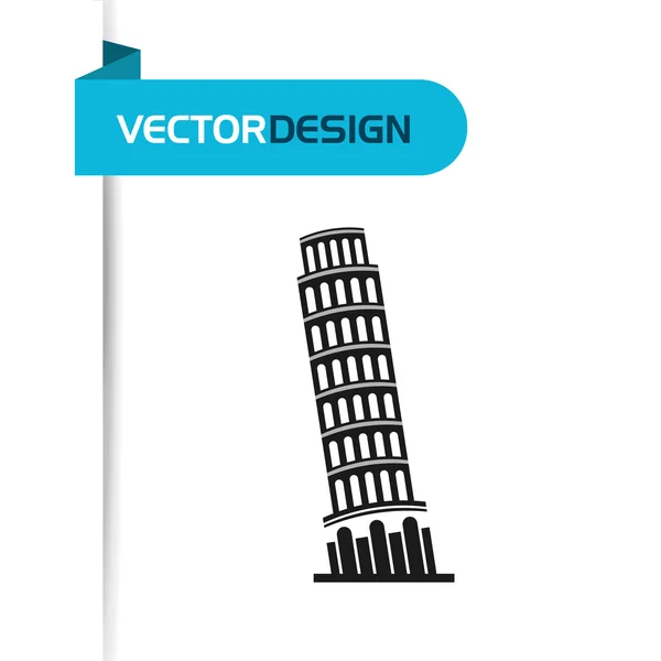 Conception de monuments européens — Image vectorielle