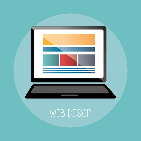 Rozvoj webdesign — Stockový vektor