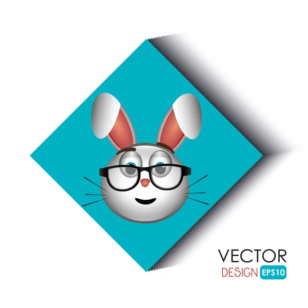 Lindo diseño de conejo — Vector de stock