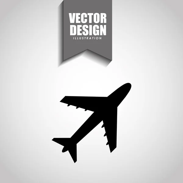 Diseño de iconos de avión — Vector de stock