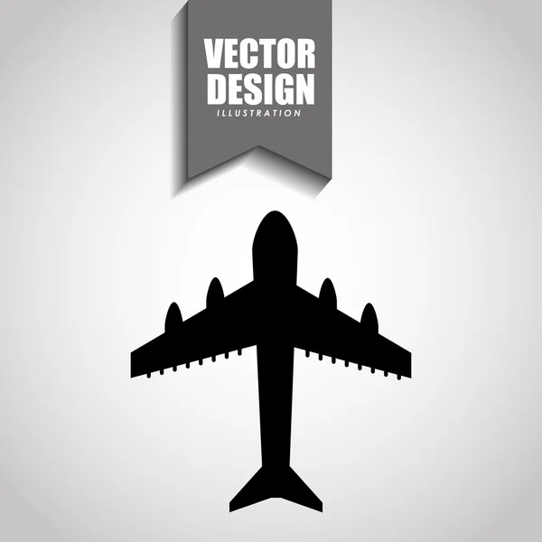 Diseño de iconos de avión — Vector de stock