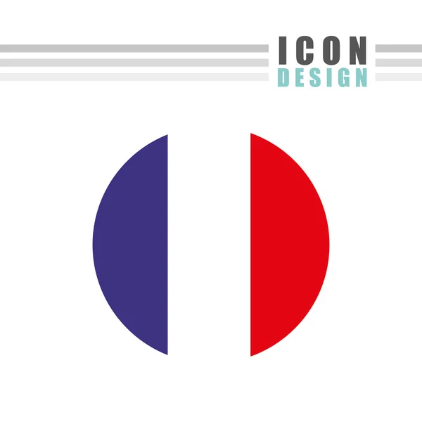 Design de ícone de bandeira — Vetor de Stock