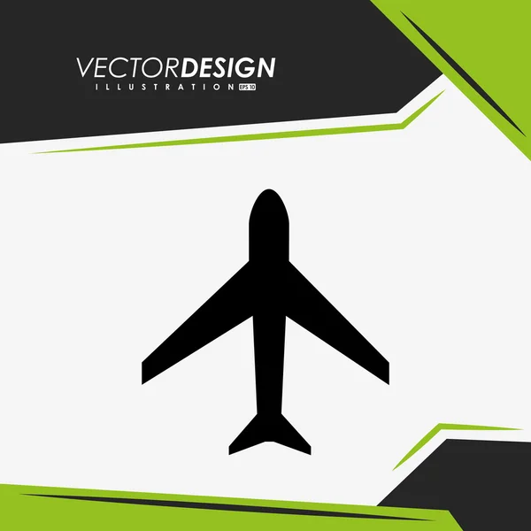 Airplane icon design — Stock Vector